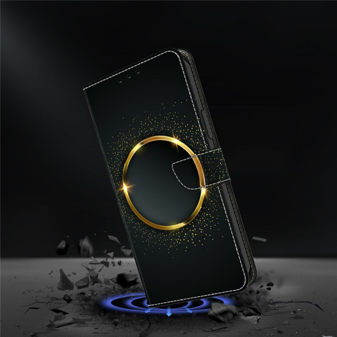 Housse Samsung Galaxy A37 Gold Ring Portefeuille Support