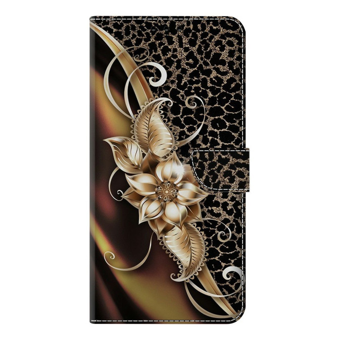 Housse Samsung Galaxy A37 Metal Flower Portefeuille Support