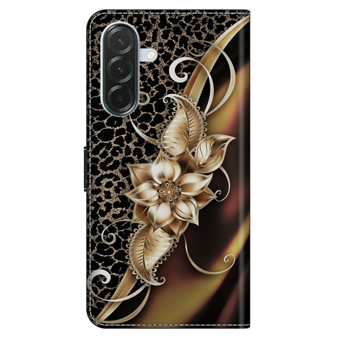 Housse Samsung Galaxy A37 Metal Flower Portefeuille Support