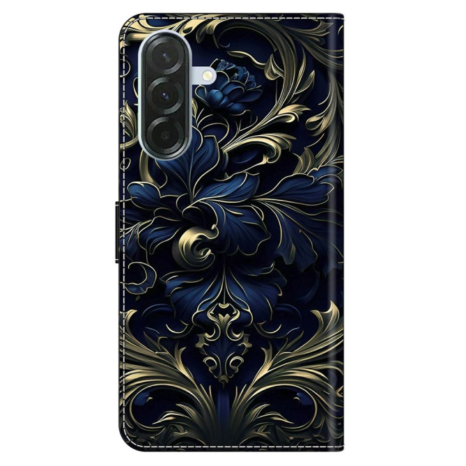 Housse Samsung Galaxy A37 Blue Flower Portefeuille Support
