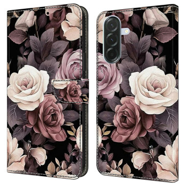 Housse Samsung Galaxy A37 Simili Cuir Portefeuille Support Rose