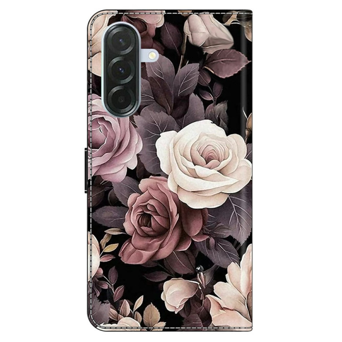 Housse Samsung Galaxy A37 Simili Cuir Portefeuille Support Rose