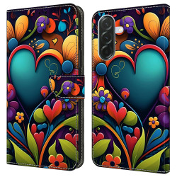 Housse Samsung Galaxy A37 Paint Flower Portefeuille Support