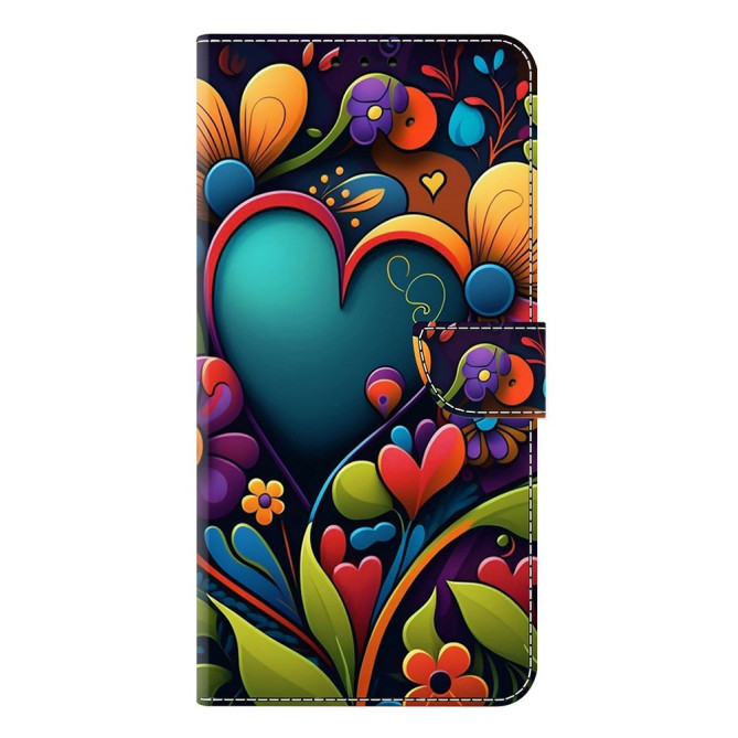 Housse Samsung Galaxy A37 Paint Flower Portefeuille Support