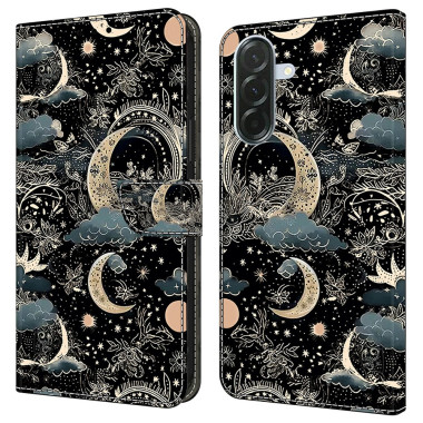 Housse Samsung Galaxy A37 Lune Portefeuille Support