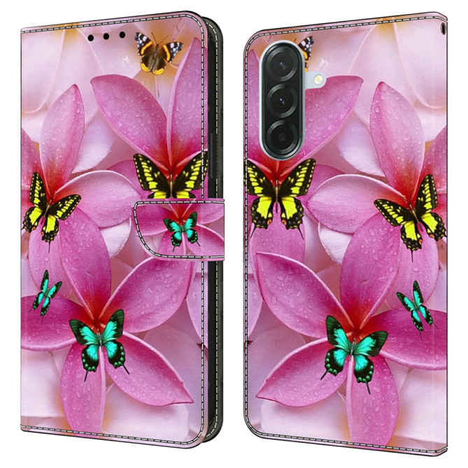 Housse Samsung Galaxy A37 Papillon Floral Portefeuille Support BRIA