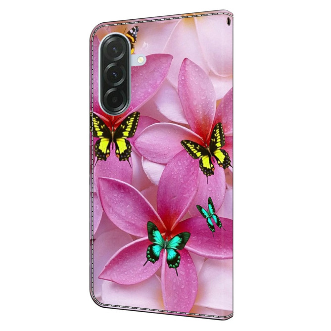 Housse Samsung Galaxy A37 Papillon Floral Portefeuille Support BRIA