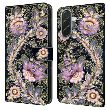 Housse Samsung Galaxy A37 Vintage Gold Pin Portefeuille Support