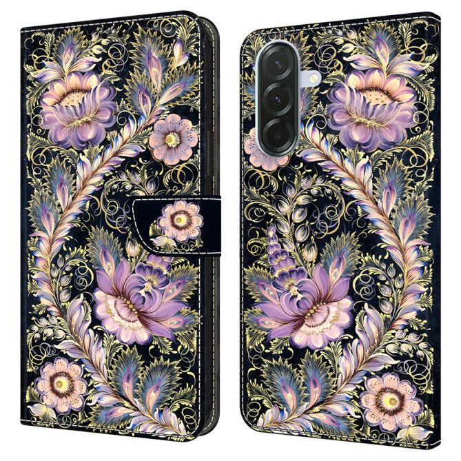 Housse Samsung Galaxy A37 Vintage Gold Pin Portefeuille Support