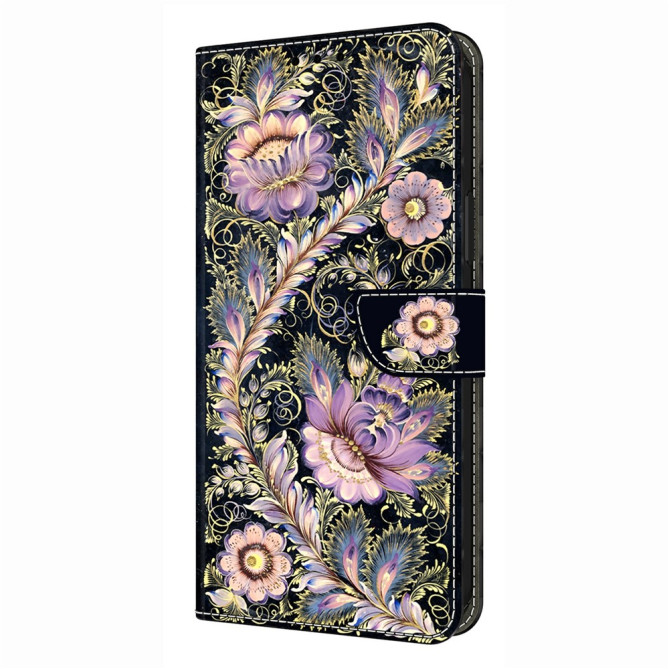 Housse Samsung Galaxy A37 Vintage Gold Pin Portefeuille Support