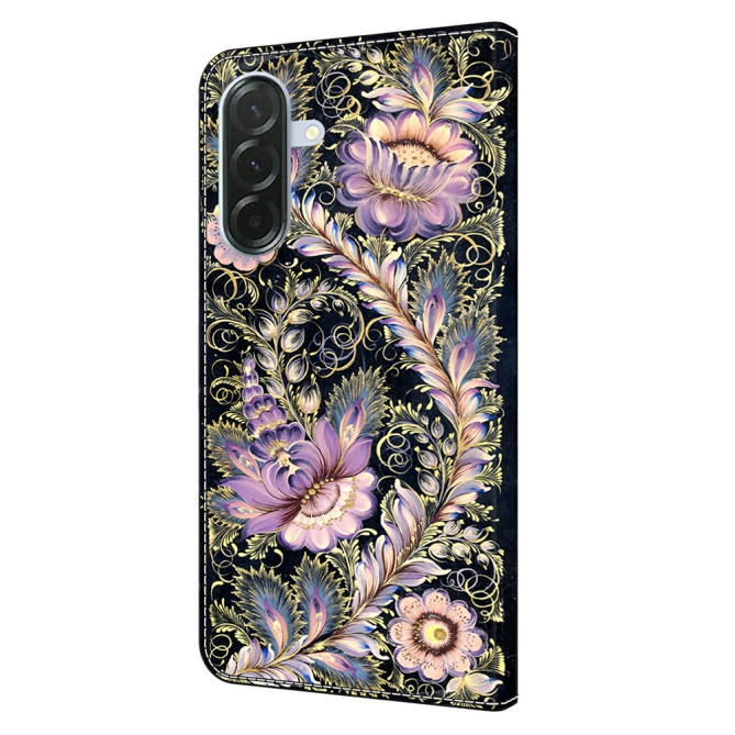 Housse Samsung Galaxy A37 Vintage Gold Pin Portefeuille Support