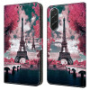 Housse Samsung Galaxy A37 Eiffel Tower Portefeuille Support