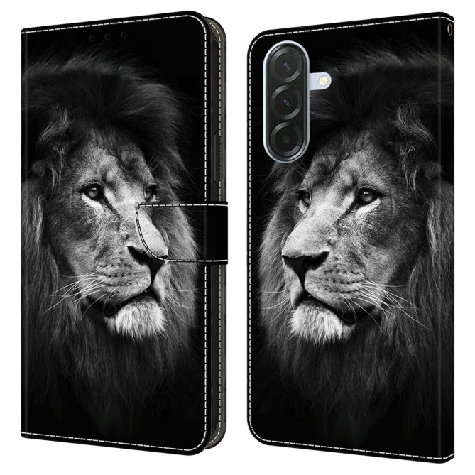 Housse Samsung Galaxy A37 Lion Portefeuille Support