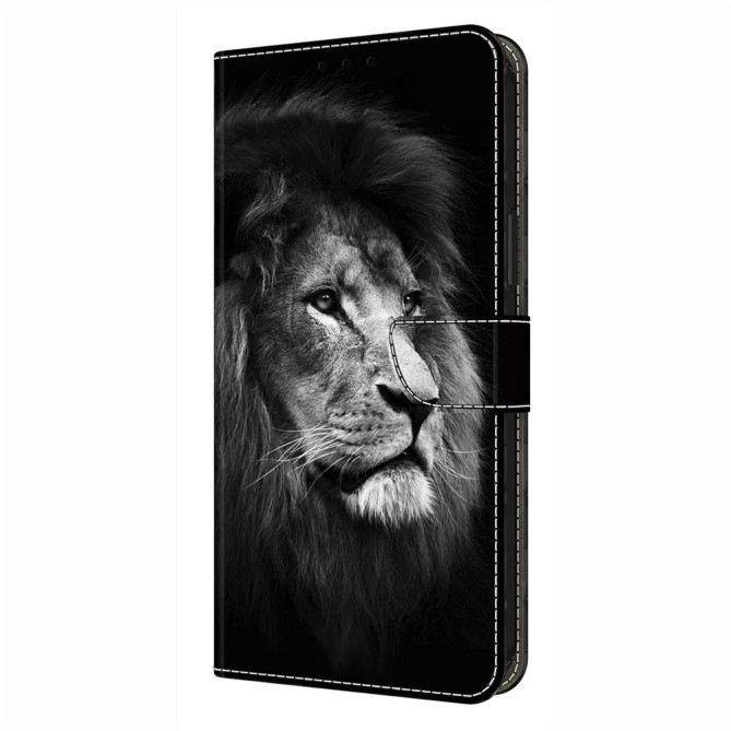 Housse Samsung Galaxy A37 Lion Portefeuille Support