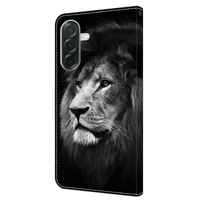 Housse Samsung Galaxy A37 Lion Portefeuille Support