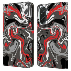 Housse Samsung Galaxy A37 Rock Texture Portefeuille Support