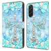Housse Samsung Galaxy A37 Papillon Tour Portefeuille Support