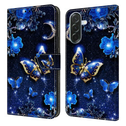Housse Samsung Galaxy A37 Papillon Brillant Portefeuille Support