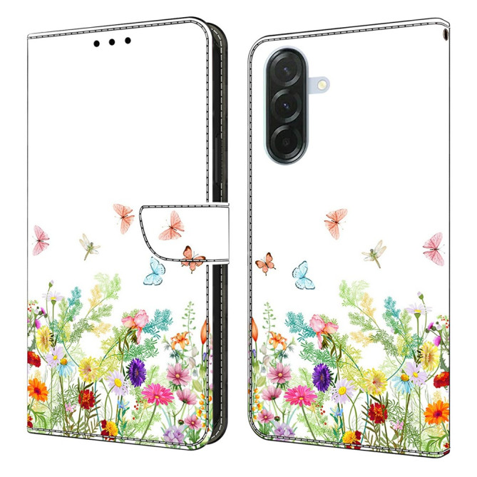 Housse Samsung Galaxy A37 Flowers And Grass Portefeuille Support