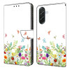 Housse Samsung Galaxy A37 Flowers And Grass Portefeuille Support