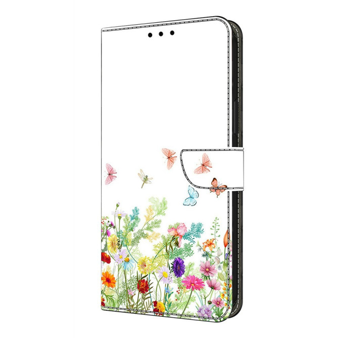 Housse Samsung Galaxy A37 Flowers And Grass Portefeuille Support