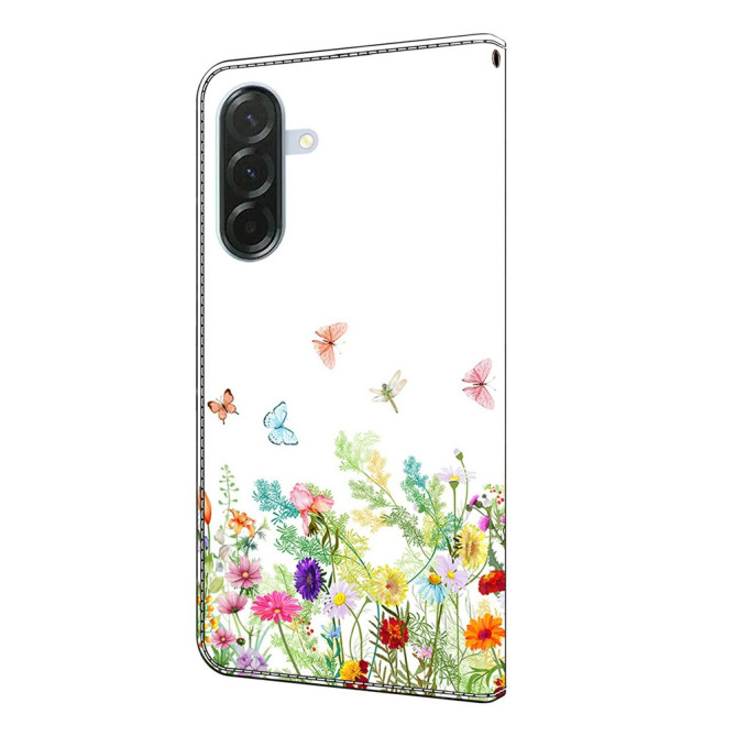 Housse Samsung Galaxy A37 Flowers And Grass Portefeuille Support