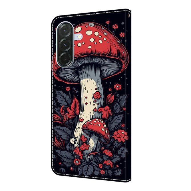 Housse Samsung Galaxy A37 Champignon Portefeuille Support