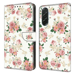 Housse Samsung Galaxy A37 Pivoine Portefeuille Support