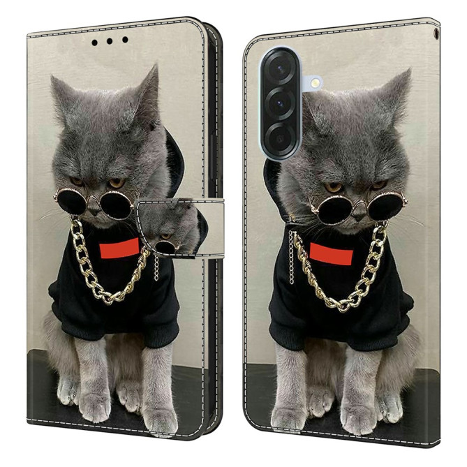 Housse Samsung Galaxy A37 Chat Portefeuille Support BRIA