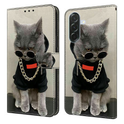 Housse Samsung Galaxy A37 Chat Portefeuille Support BRIA