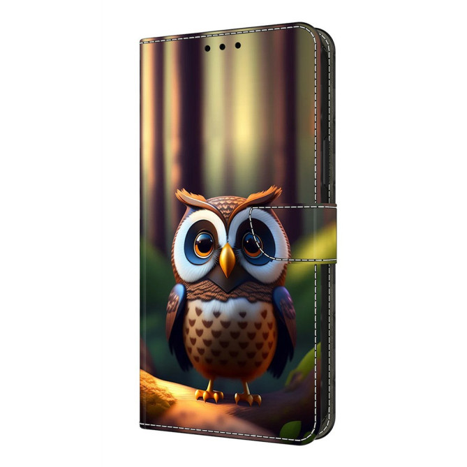 Housse Samsung Galaxy A37 Hibou Portefeuille Support