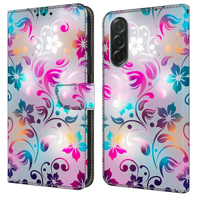 Housse Samsung Galaxy A37 Craft Flowers Portefeuille Support