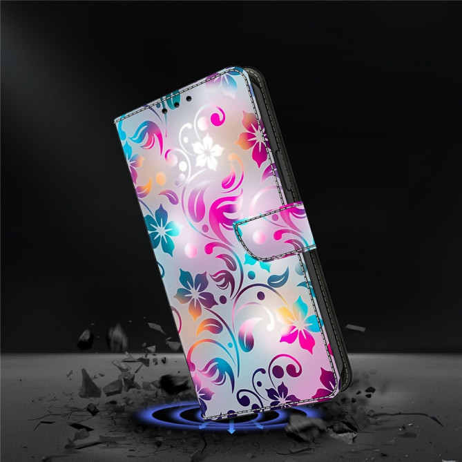 Housse Samsung Galaxy A37 Craft Flowers Portefeuille Support