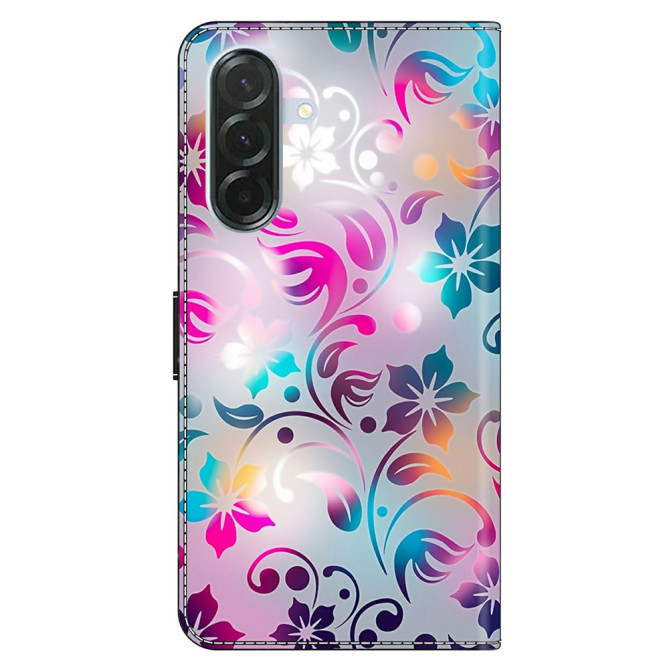 Housse Samsung Galaxy A37 Craft Flowers Portefeuille Support
