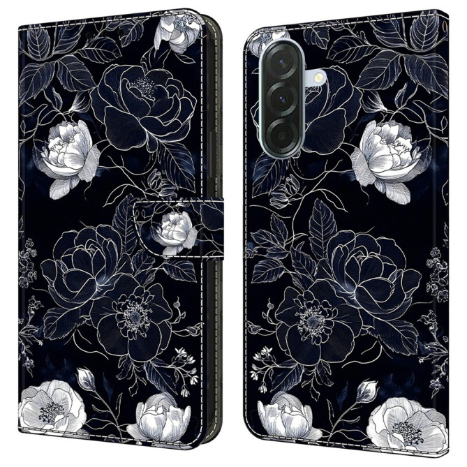 Housse Samsung Galaxy A37 Vintage Flowers Portefeuille Support