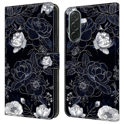 Housse Samsung Galaxy A37 Vintage Flowers Portefeuille Support