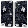 Housse Samsung Galaxy A37 Vintage Flowers Portefeuille Support