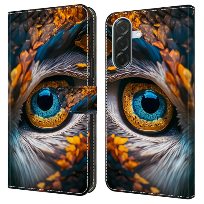 Housse Samsung Galaxy A37 Yeux Bleus Portefeuille Support