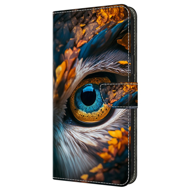 Housse Samsung Galaxy A37 Yeux Bleus Portefeuille Support
