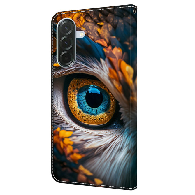 Housse Samsung Galaxy A37 Yeux Bleus Portefeuille Support