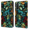 Housse Samsung Galaxy A37 Aquarelle Floral Portefeuille Support
