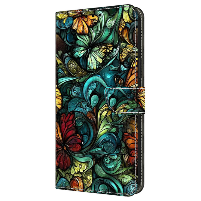 Housse Samsung Galaxy A37 Aquarelle Floral Portefeuille Support