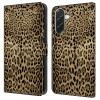 Housse Samsung Galaxy A37 Simili Cuir Portefeuille Support Léopard ALBA