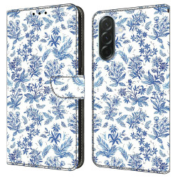 Housse Samsung Galaxy A37 Champ de Fleurs Portefeuille Support