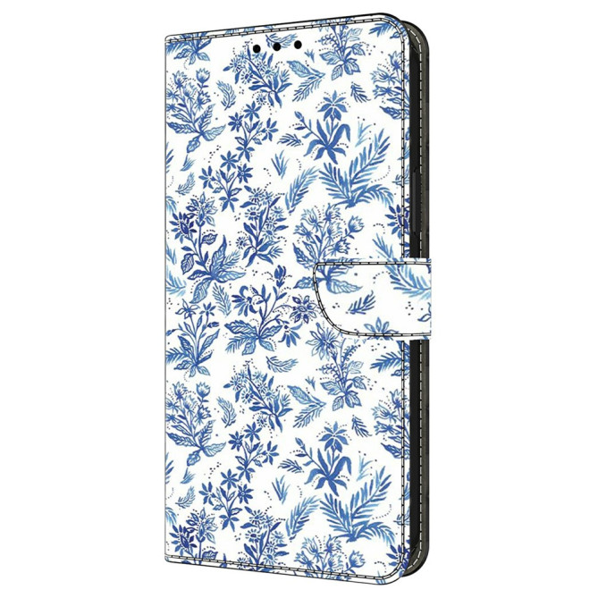 Housse Samsung Galaxy A37 Champ de Fleurs Portefeuille Support