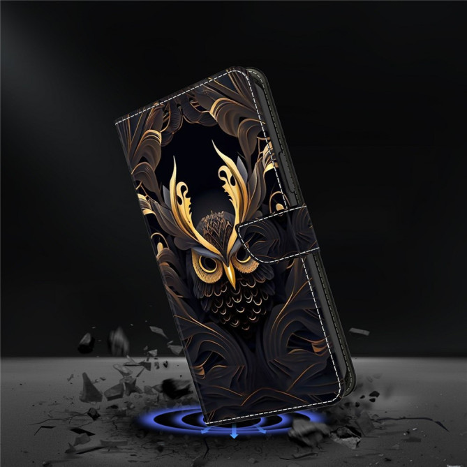 Housse Samsung Galaxy A37 Hibou Portefeuille Support ALBA