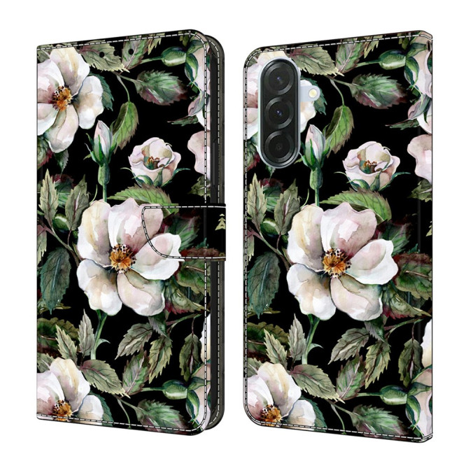 Housse Samsung Galaxy A37 Grande Fleur Portefeuille Support