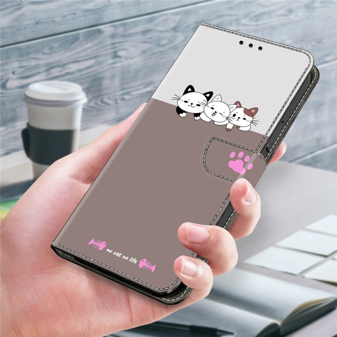 Housse Samsung Galaxy A37 Chat Portefeuille Support CARA