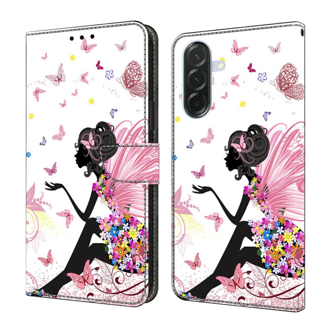 Housse Samsung Galaxy A37 Papillon Femme Portefeuille Support