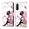 Housse Samsung Galaxy A37 Papillon Femme Portefeuille Support